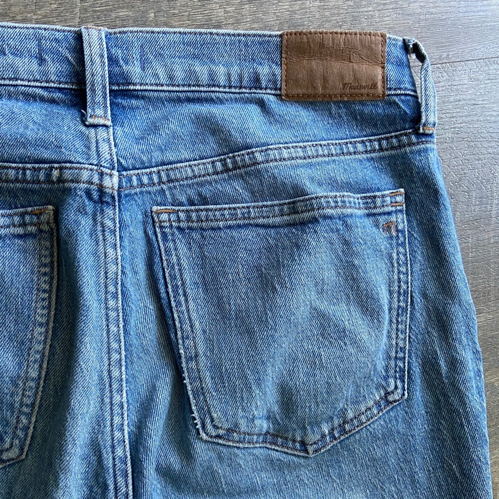 Madewell Mid Rise Perfect Vintage Jean Ainsdale Wash Knee Rip - Picture 6 of 7